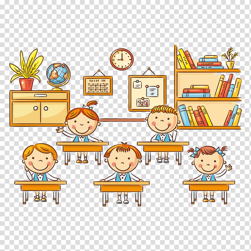 children in classroom illustration student cartoon classroom lesson school students transparent background png clipart hiclipart children in classroom illustration