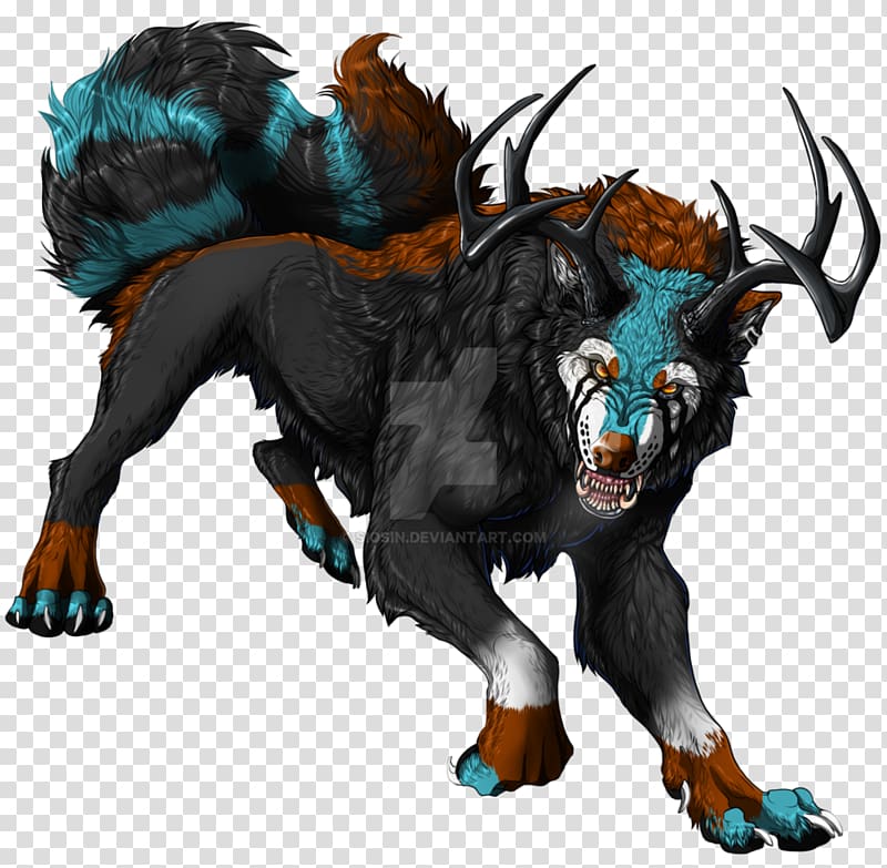 Werewolf Legendary creature , Hell Demon Wolf transparent background PNG clipart