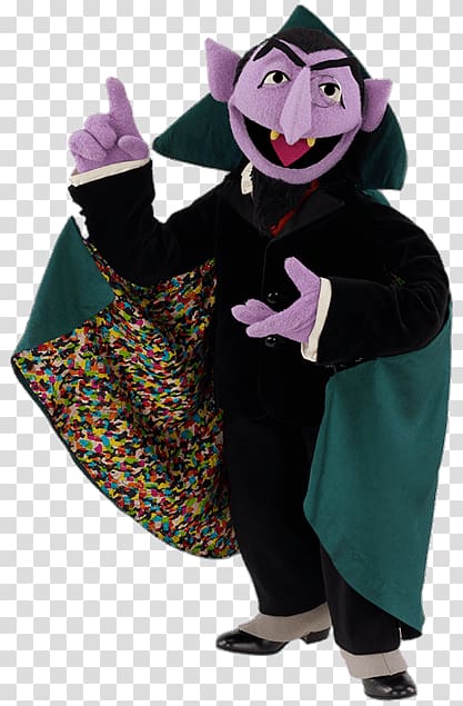 Count von Count Count Dracula Sesame Street characters The Spanish Numba Rumba The Bats Go Flying, sesame street transparent background PNG clipart
