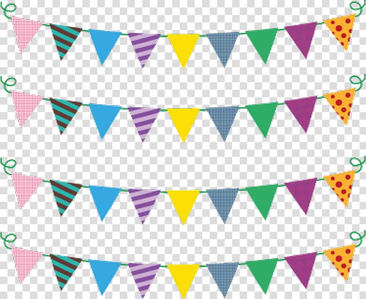 Party Bunting Birthday Independence Day Flag, party transparent background PNG clipart