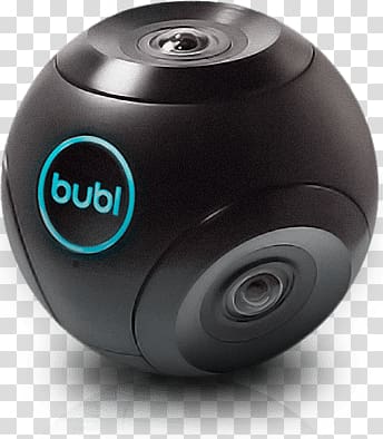 black Bubl ball toy screenshot, Bubl 360 Camera transparent background PNG clipart