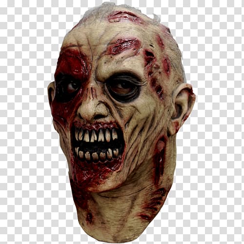 Mask Zombie Costume World War Z Horror, mask transparent background PNG clipart