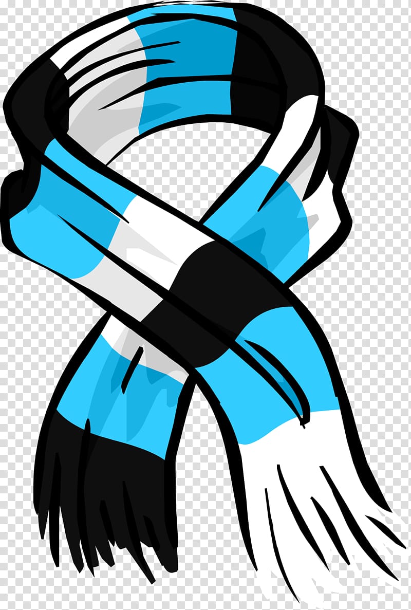Club Penguin Scarf Blue , scarf transparent background PNG clipart