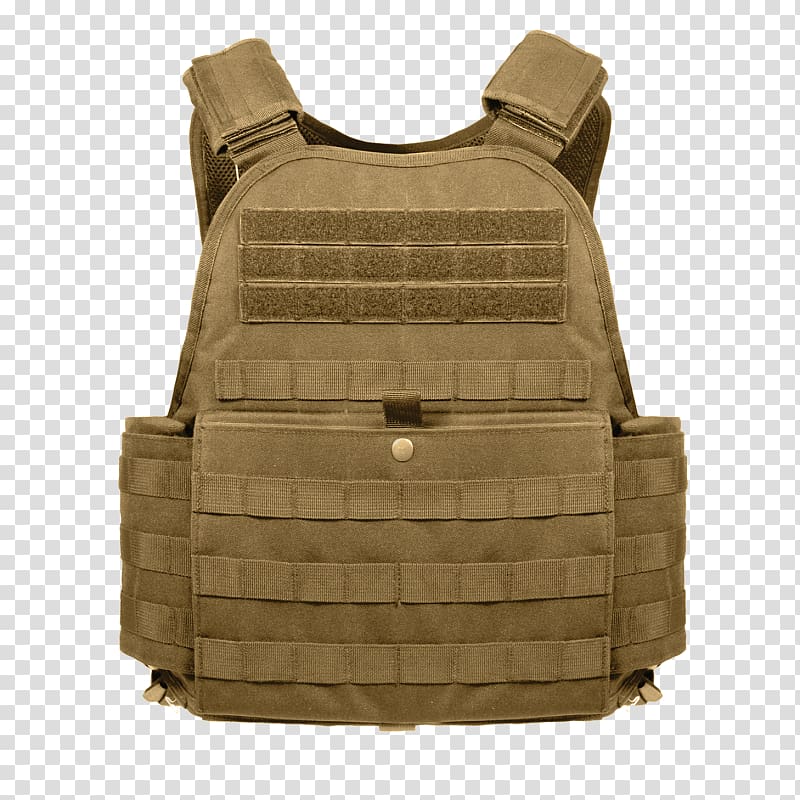 Soldier Plate Carrier System MOLLE Military タクティカルベスト Coyote brown, military transparent background PNG clipart