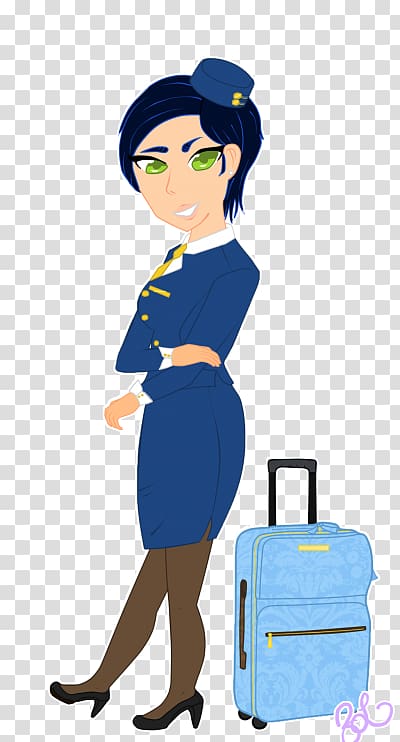 Flight attendant , airplane transparent background PNG clipart