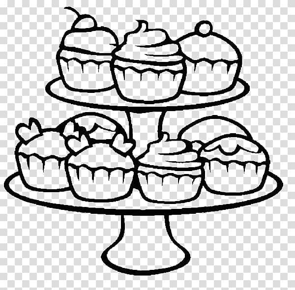Cupcake Birthday cake Bakery Coloring book, cake transparent background PNG clipart