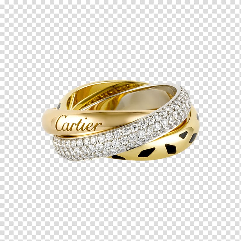 Cartier Ring Love bracelet Colored gold Diamond, Jewelry transparent background PNG clipart
