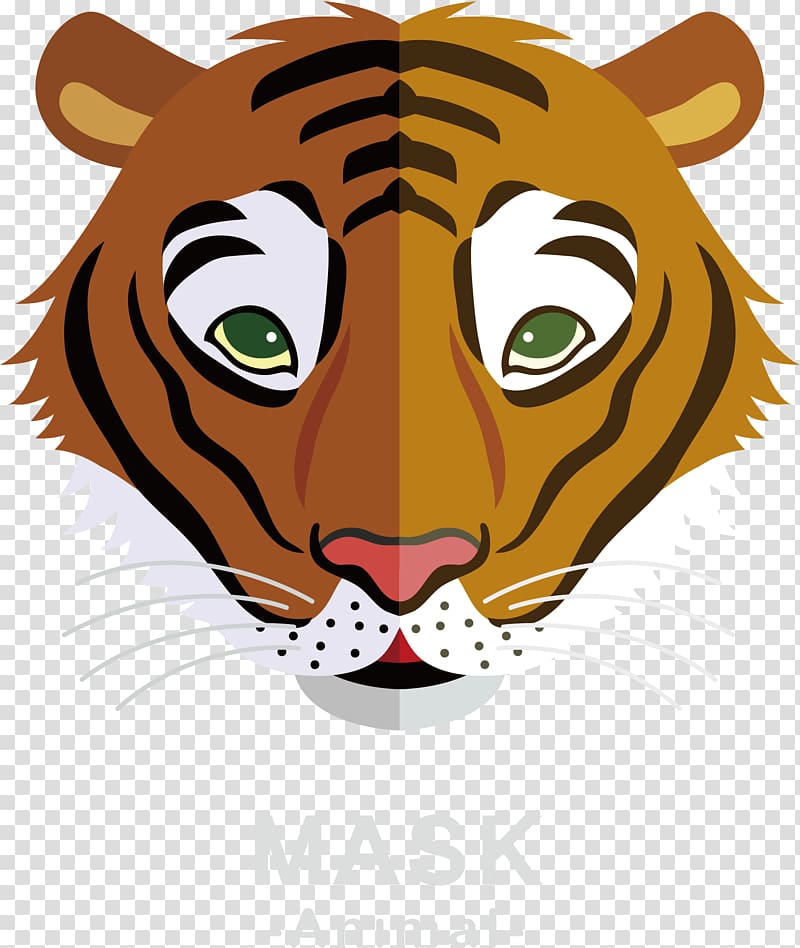 Tiger Euclidean Poster, cute tiger transparent background PNG clipart