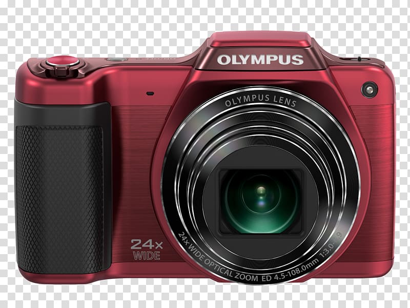 Olympus SZ-16 Point-and-shoot camera Zoom lens, Camera transparent background PNG clipart