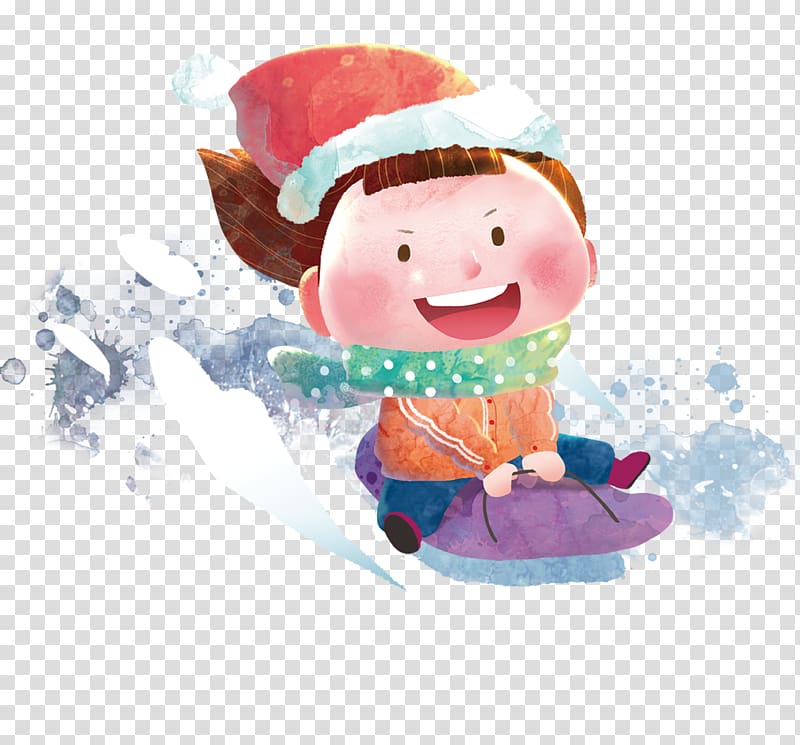 Skiing Winter Snow, Christmas cartoon villain transparent background PNG clipart