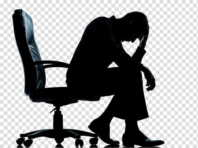 Occupational stress, depression transparent background PNG clipart