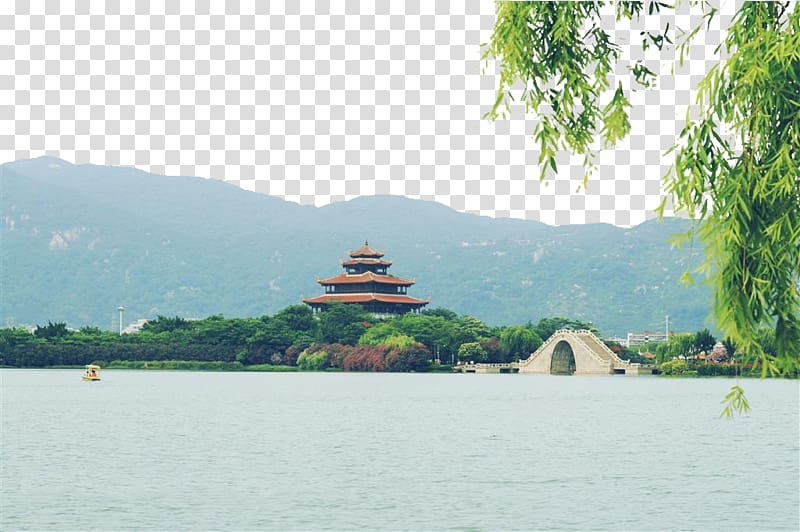 West Lake Lugu Lake Shaanxi Great Wall of China, West Lake transparent background PNG clipart