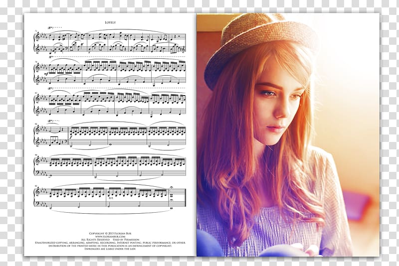 Tunes of Fantasy Lovely Music Album, binary sunset sheet music transparent background PNG clipart
