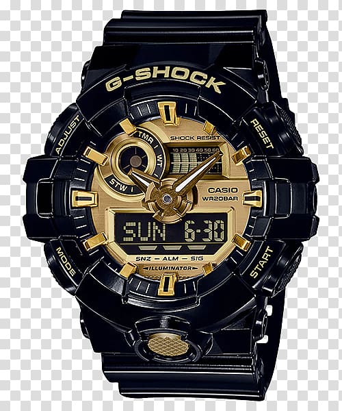 G-Shock GA-710 Shock-resistant watch Casio, watch transparent background PNG clipart