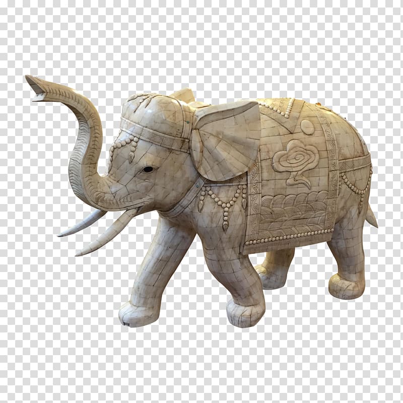 African elephant Asian elephant Figurine Sculpture, variation elephant transparent background PNG clipart