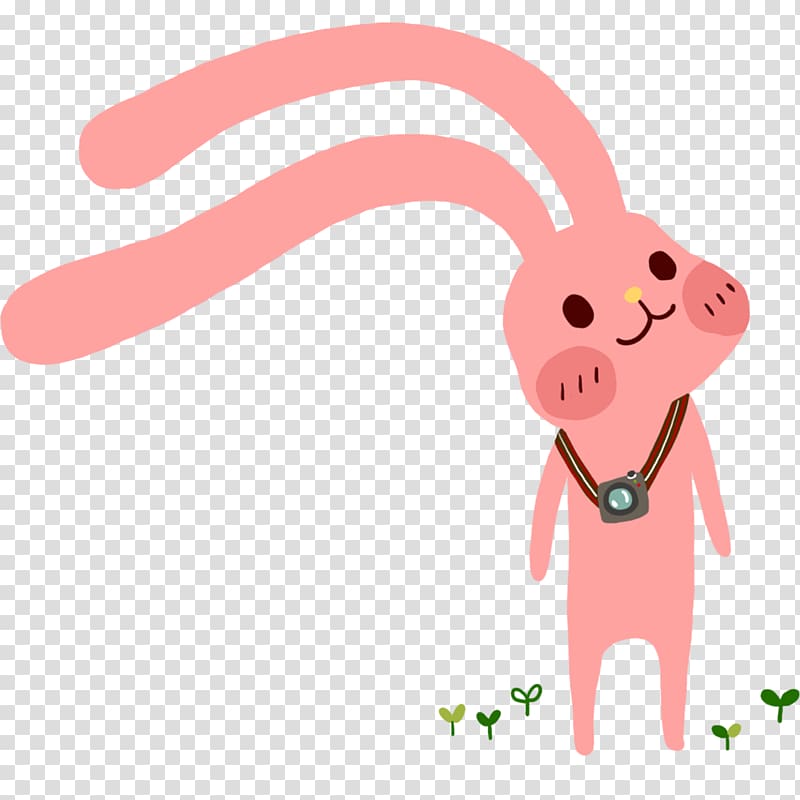 Cartoon Comics, Cute little bunny transparent background PNG clipart