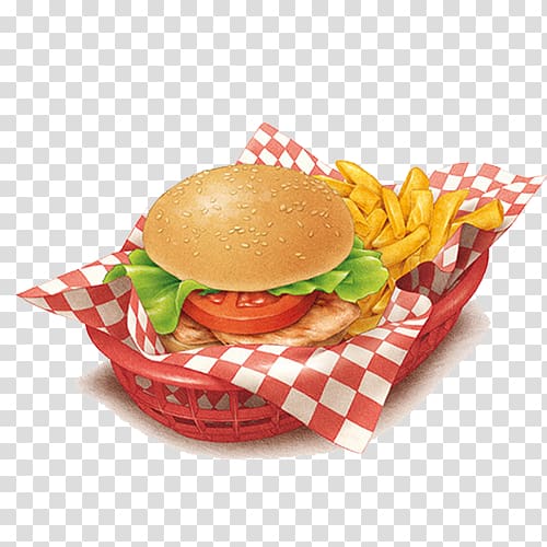 fries and sandwich illustration, Cheeseburger French fries Hamburger Nachos Hot dog, Fries hamburger hand painting material transparent background PNG clipart