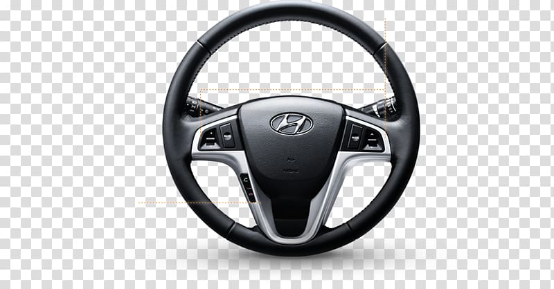Hyundai Accent Hyundai Motor Company Car Steering wheel, hyundai transparent background PNG clipart