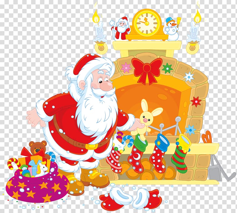 A Visit from St. Nicholas Santa Claus Christmas , Santa Claus transparent background PNG clipart