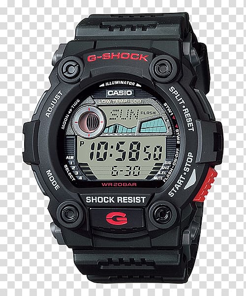 G-Shock Shock-resistant watch Casio Water Resistant mark, watch bezel transparent background PNG clipart