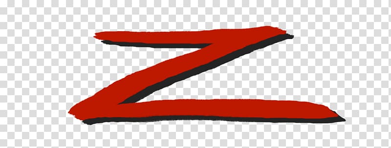 red letter Z illustration, Zorro Red Z transparent background PNG clipart