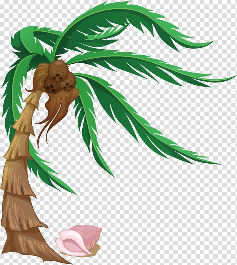 Cartoon Beach , island tree transparent background PNG clipart