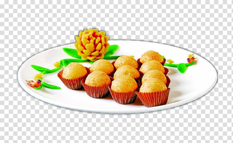 Sweet potato Meatball Muffin, Quality sweet potato balls transparent background PNG clipart