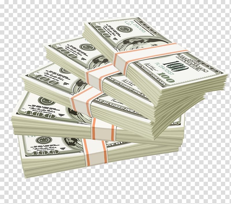 five bundle of 100 US dollar banknotes illustration, Money burning , money transparent background PNG clipart