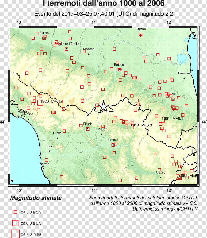 Pago Veiano Earthquake Magnitudo Richter magnitude scale Bagno di Romagna, emiliano transparent background PNG clipart