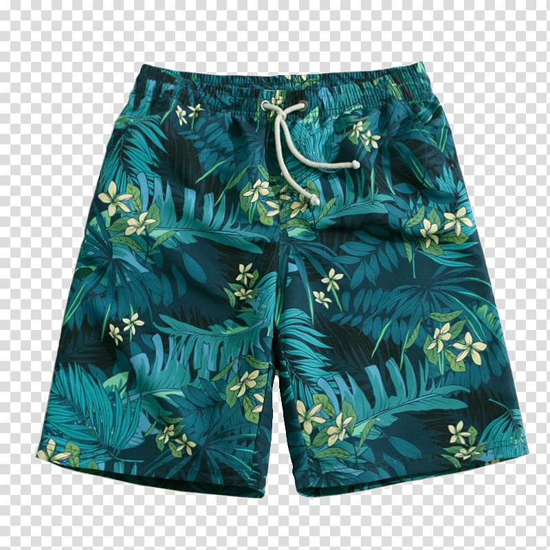 Tracksuit Boardshorts Swimsuit Beach, Blue big flower beach pants transparent background PNG clipart