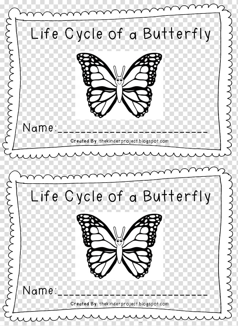 Monarch butterfly Biological life cycle Child Coloring book, butterfly transparent background PNG clipart