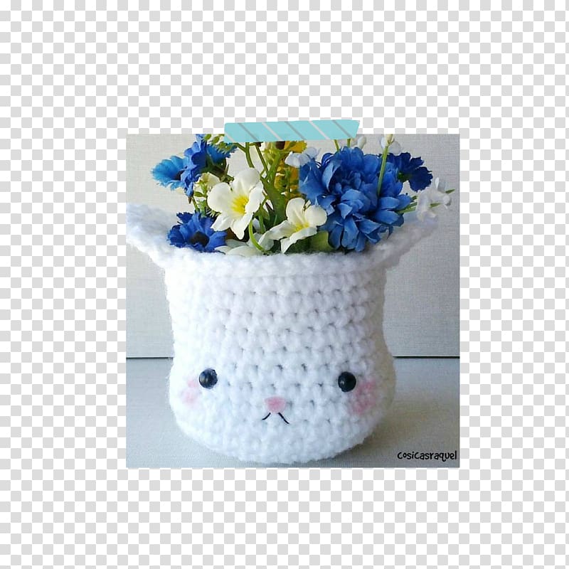 Crochet Textile Patchwork Hand-Sewing Needles Pattern, maceta flores transparent background PNG clipart