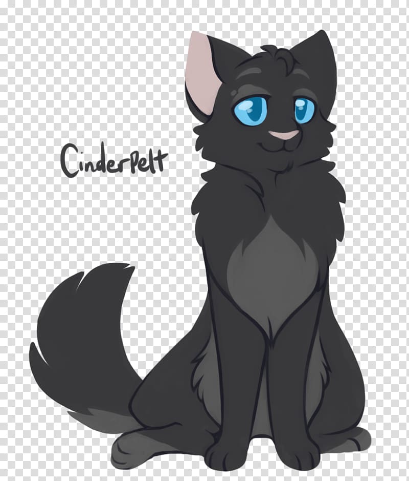 Black cat Kitten Into the Wild Forest of Secrets Domestic short-haired cat, cinderpelt transparent background PNG clipart