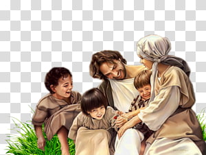 Jesus Christ talking to children painting, Bible Child Jesus Teaching ...