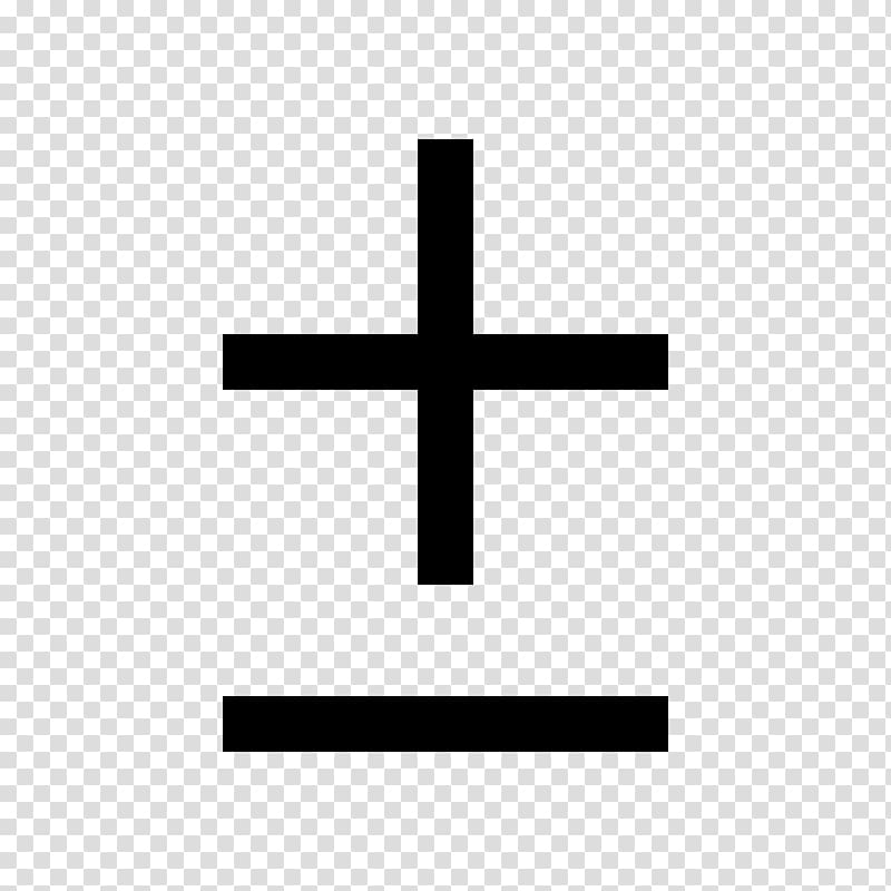 Plus-minus sign Plus and minus signs Symbol Mathematical notation Mathematics, symbol transparent background PNG clipart