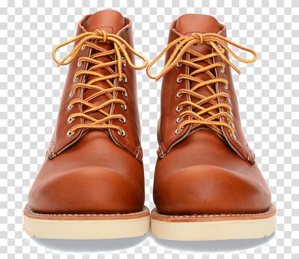 Brown Leather Red Wing Shoes Boot, boot transparent background PNG clipart