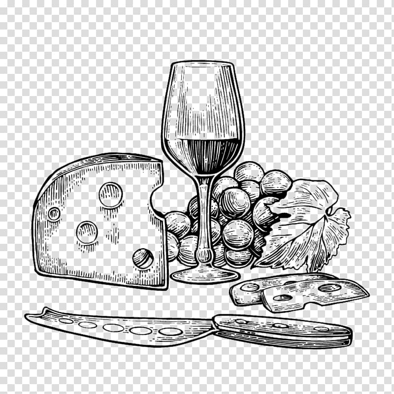 White wine Bistro Cheese Tapas, wine transparent background PNG clipart