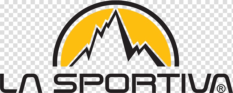 La Sportiva Logo La Sportiva Logo Climbing,, Yellow Black, rock climbing transparent background PNG clipart