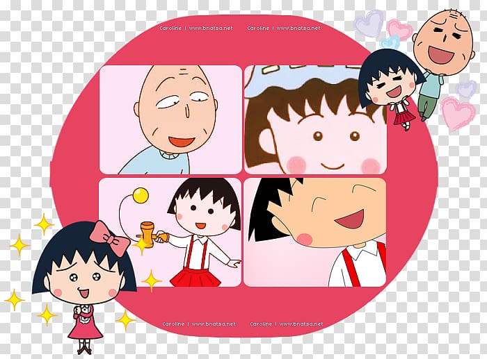 Chibi Maruko-chan Anime Smile , others transparent background PNG clipart