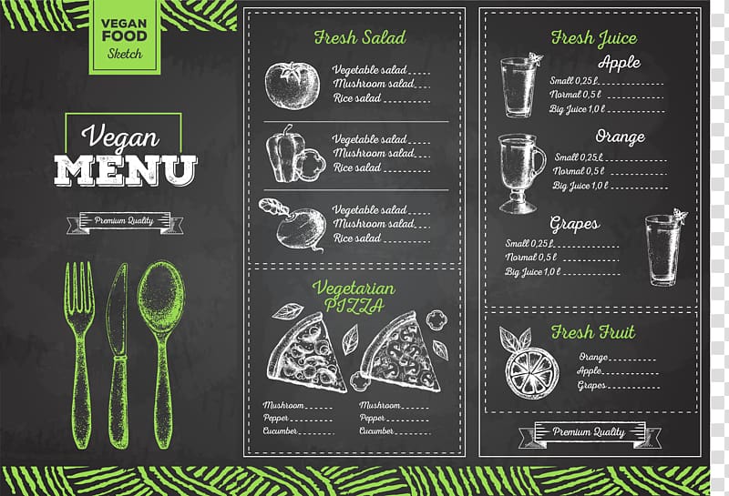Vegetarian cuisine Menu Drawing Food, recipes folding transparent background PNG clipart