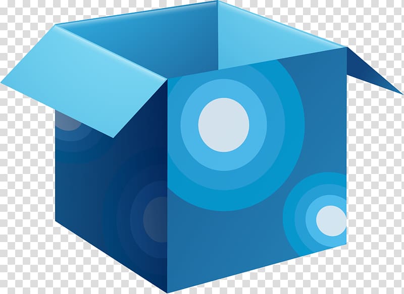 Hand painted blue box circle transparent background PNG clipart