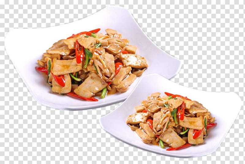 Thai cuisine Chinese cuisine Douhua Tofu Stir frying, Stir fried tofu shallot pepper old two transparent background PNG clipart