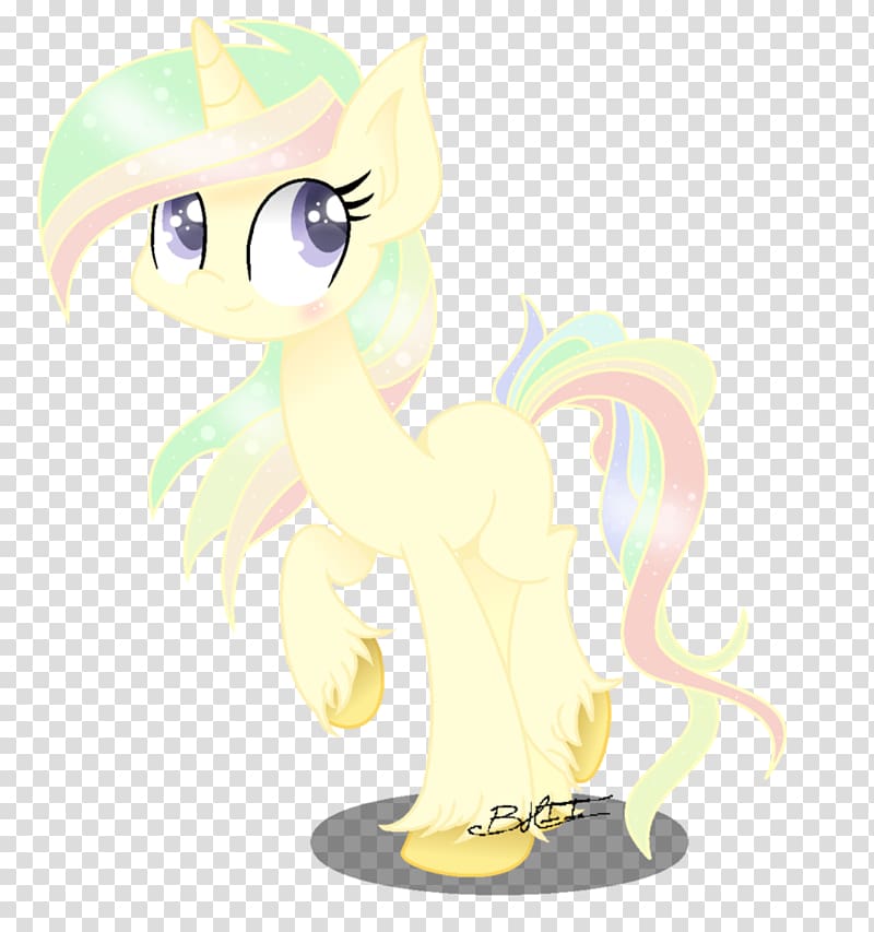 Pony Cartoon Legendary creature Tail, brushwork pastel color transparent background PNG clipart