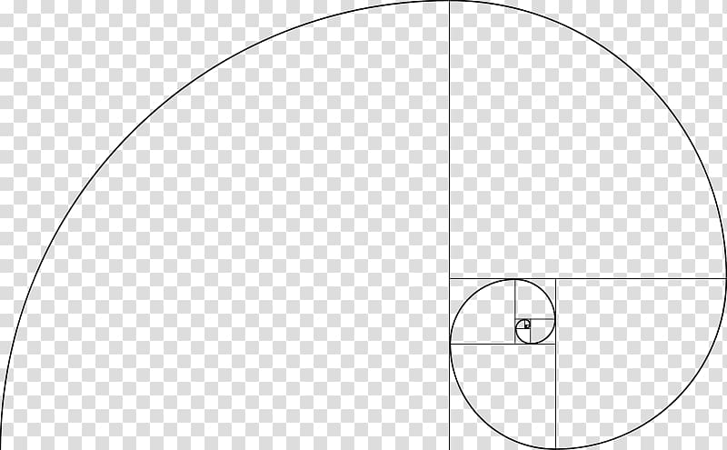 graph of curve, Golden spiral Golden ratio Fibonacci number Logarithmic spiral, Fibonacci transparent background PNG clipart