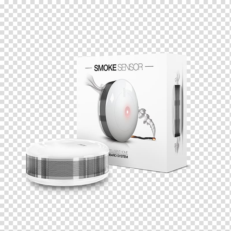 Home Center 2 Sensor Smoke detector Z-Wave Home Automation Kits, smoke detector transparent background PNG clipart