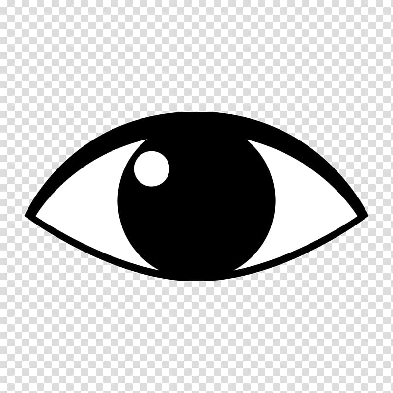 eye clip art black and white