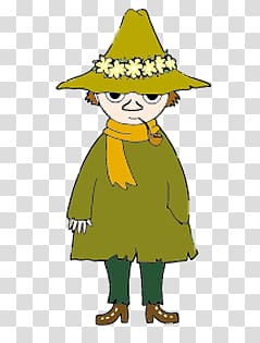 person wearing yellow hat illustration, Snufkin transparent background PNG clipart