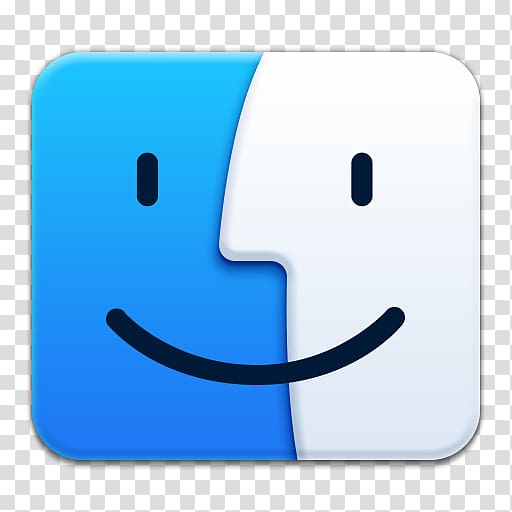 Mac logo , emoticon angle smiley, Apple Finder transparent background PNG clipart