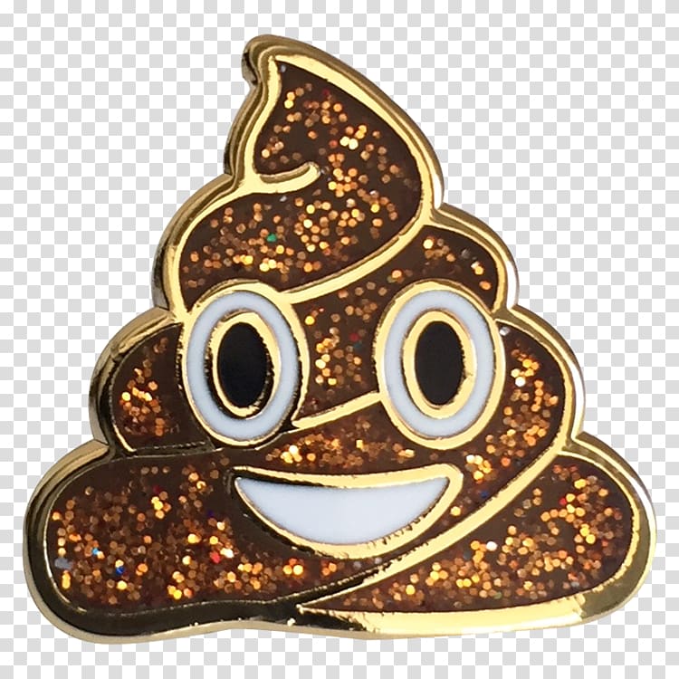 Pile of Poo emoji Jewellery Feces Lapel pin, Emoji transparent background PNG clipart