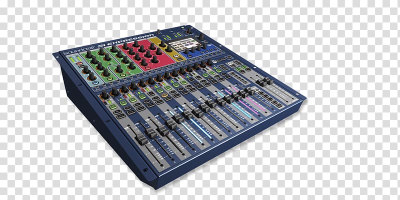 Microphone Audio Mixers Digital mixing console Soundcraft, Mixer transparent background PNG clipart